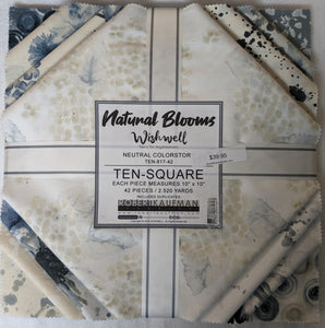 Natural Blooms 10" Squares - 42 pieces,  #862