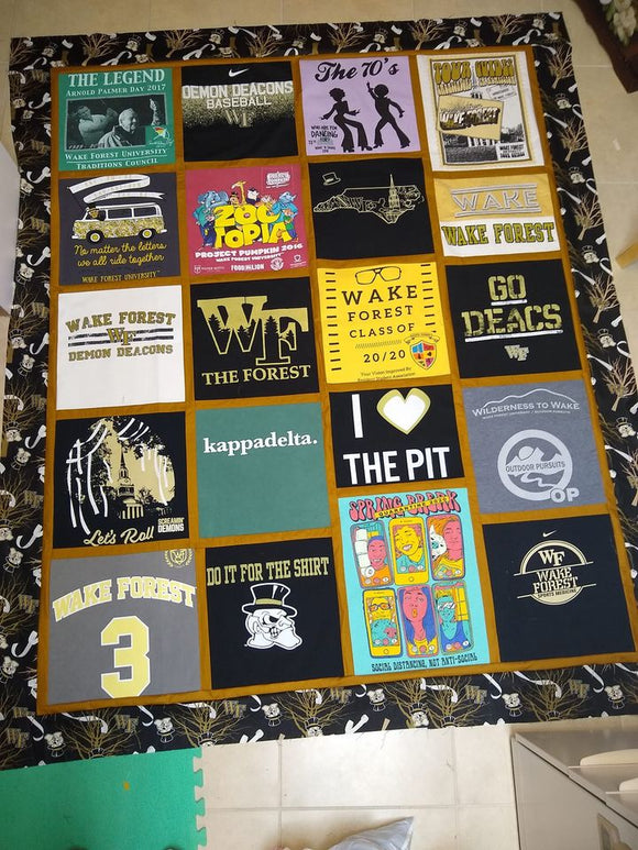 Some guidance for choosing your t-shirts for a memory quilt