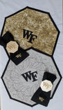 NEW! WF Octagon Quilted Placemats: Gold or Gray