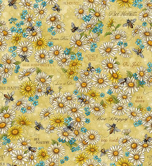 Bee Kind Flowers & Works Gold - 634