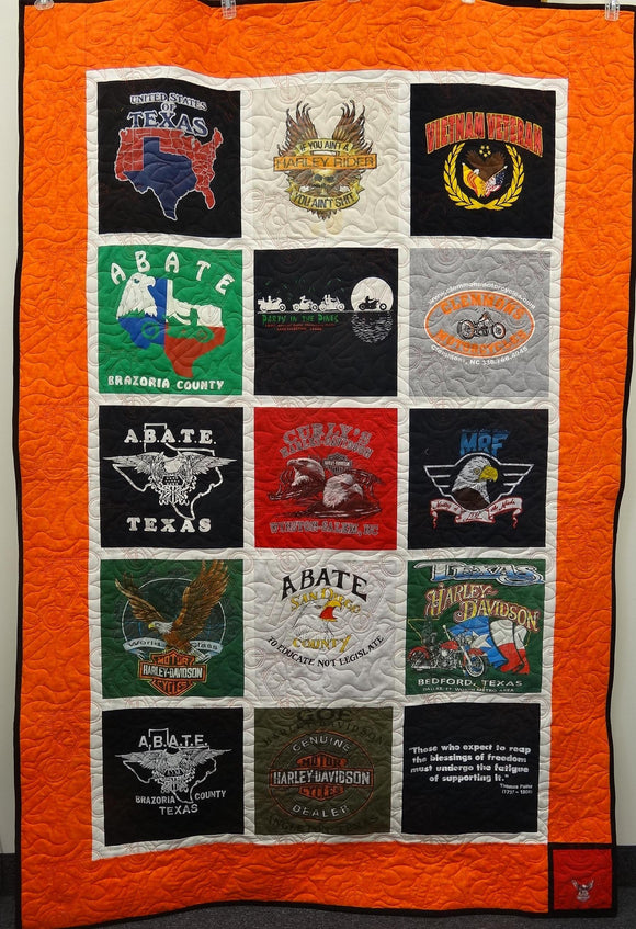 Motorcycle Memory Quilt