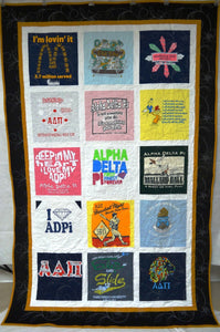 Andrea’s WFU T-Shirt Quilt – Memories Preserved