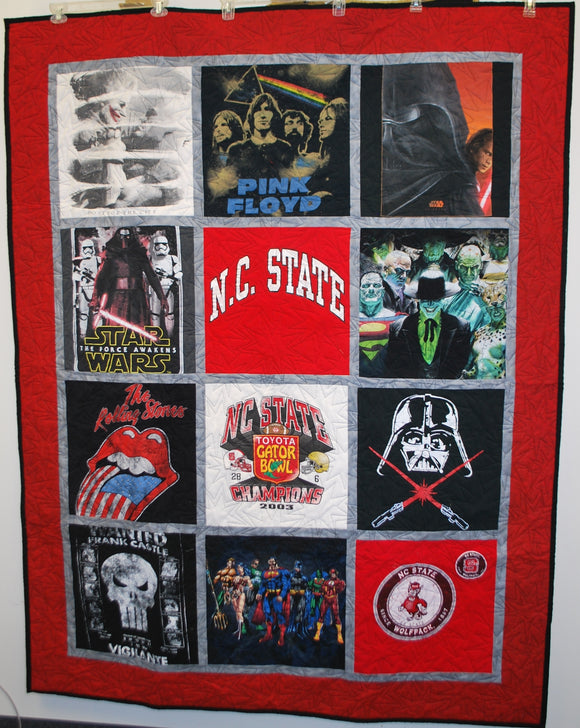 Heroes memory T-Shirt quilt