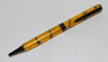 Hand-Turned Gold and Black Thinline Slimline Pen