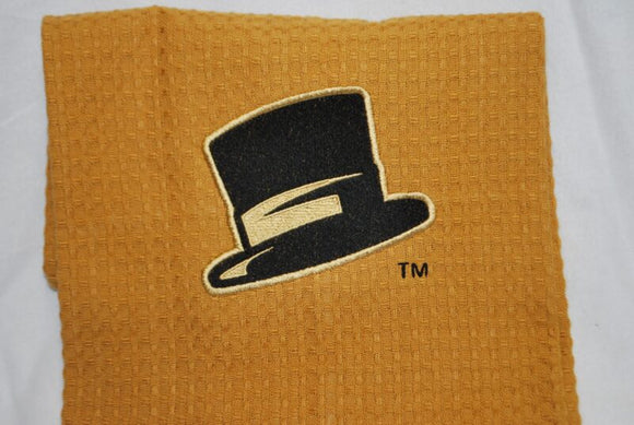 Top Hat Waffleweave Dishtowel - Gold