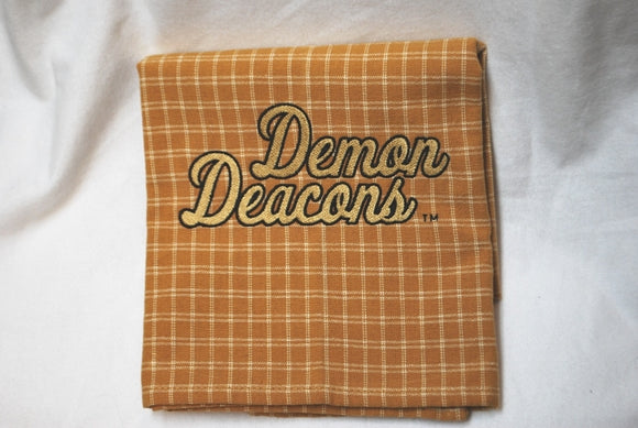 Demon Deacon Plaid Dishtowel