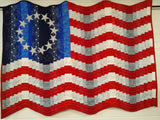 God Bless America Quilted Flag Wallhanging