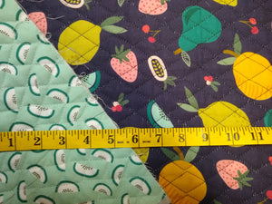 Fruity - Double sided Quilted Fabric #718