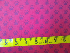Paws Backing Red: 60" Wide 569
