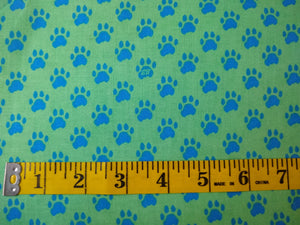 Paws Backing Green: 60" Wide 570