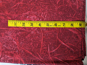 Red with vein 108" Wide 3 yard cut #855
