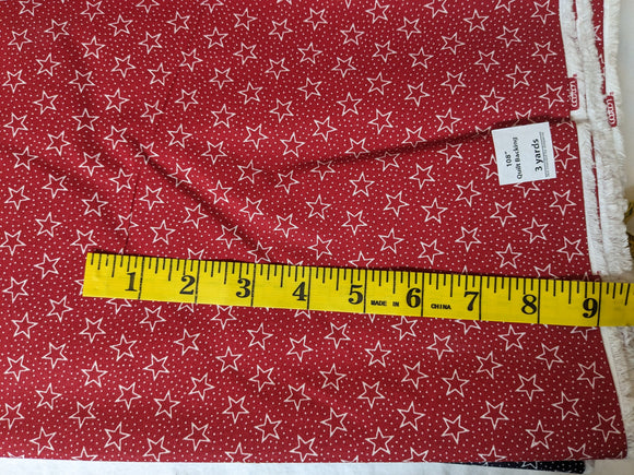 Red with White stars 108