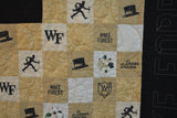 Look at the details we've included for the Wake Forest logos. Also, zoom in on the mottled block. It's a map of Winston-Salem!