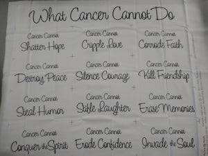 "What Cancer Cannot Do" Panel and Pattern #2004