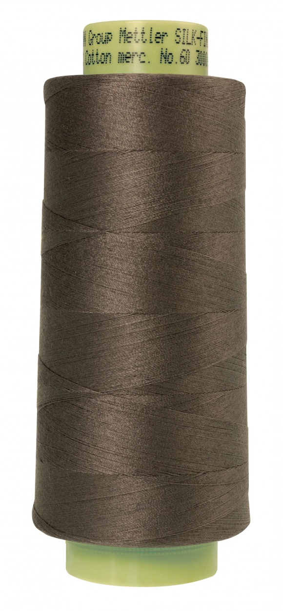 Mettler Silk Finish 60wt Cotton Thread 3000yd/2743M - Dark Charcoal