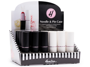 Lipstick Style Pin Case - White