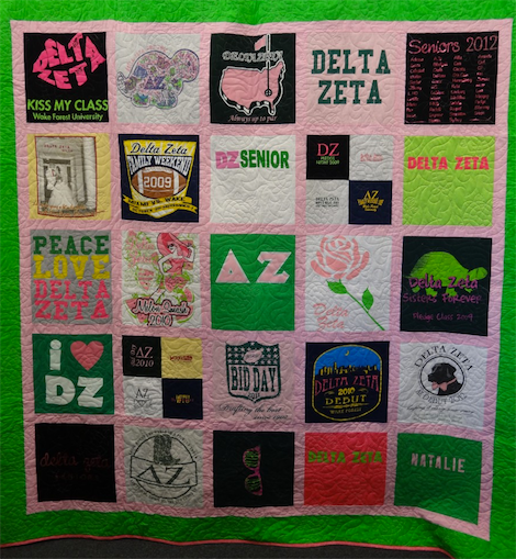 Personalized and Customized Theme-stitched Memory T-Shirt Quilt! Watch the video!